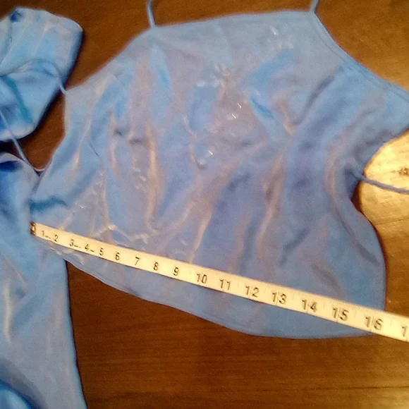 Vintage 90s Formal Maxi Skirt And Halter Top  Set - Picture 15 of 16